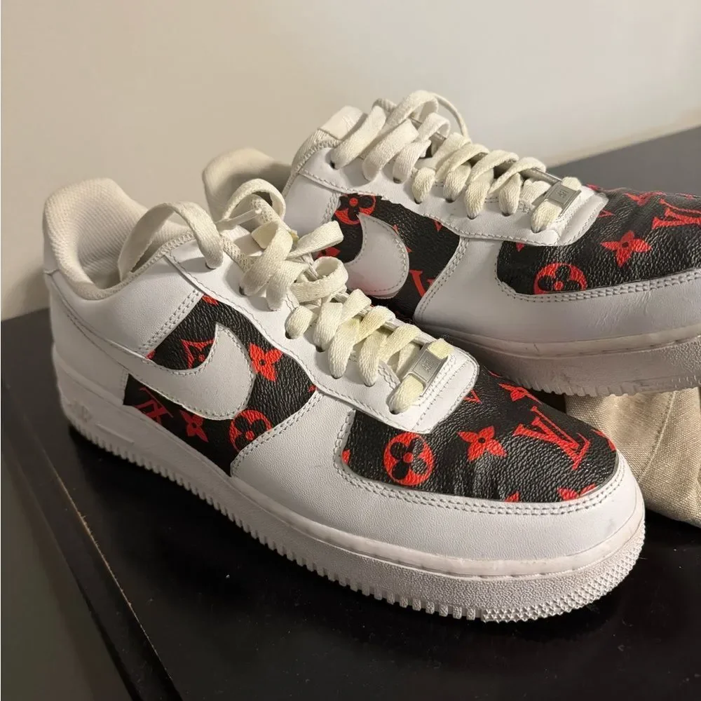 Air Force 1’s!!! Hand made; size 9.5. Men’s.? Just ask! 🙌😎 - Picture 3 of 3